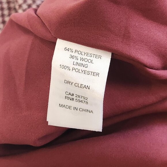 Cupcakes and Cashmere Sz 8 Wool Blend A-Line Mini Houndstooth Brown Skirt Earthy - Picture 8 of 10